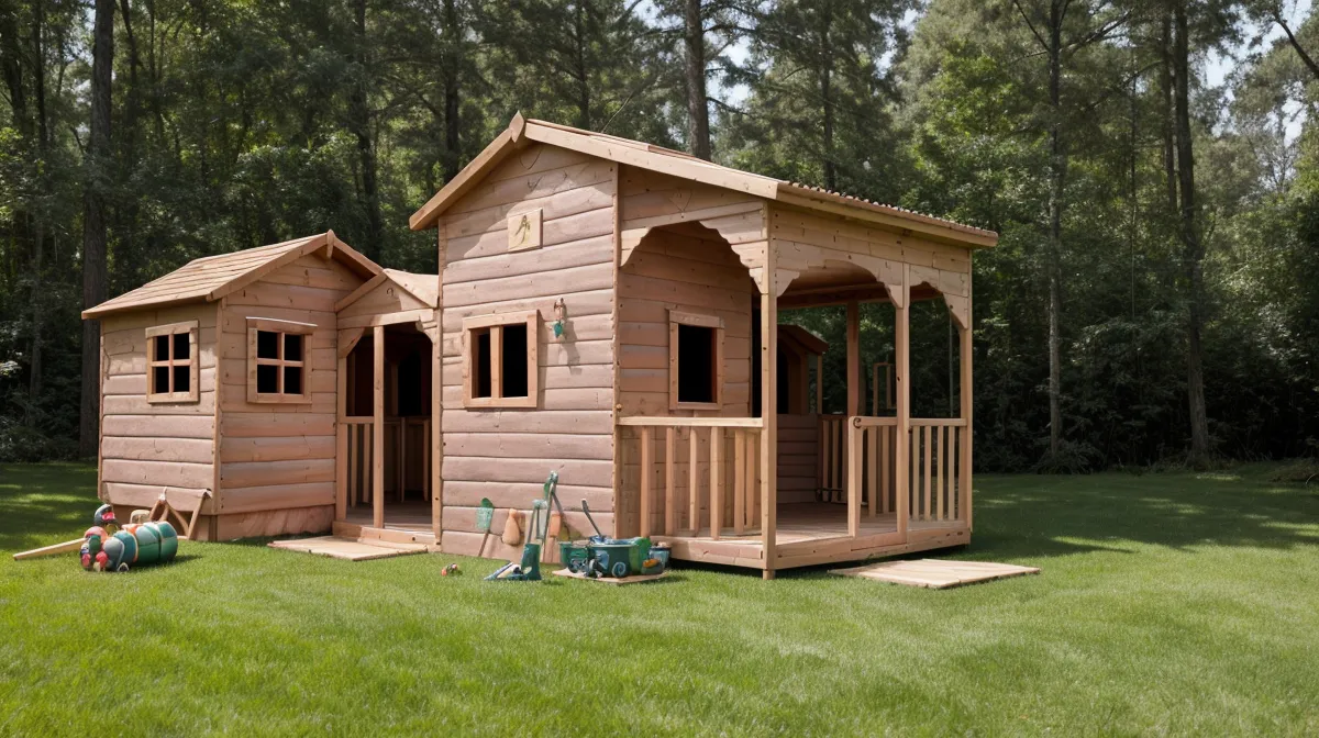 How We Built a Backyard Playhouse for Kids Using Simple Plans