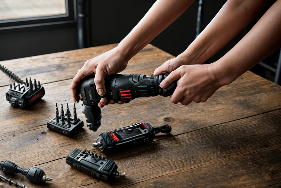 Attaching hardware cloth to a wooden frame with a cordless drill.